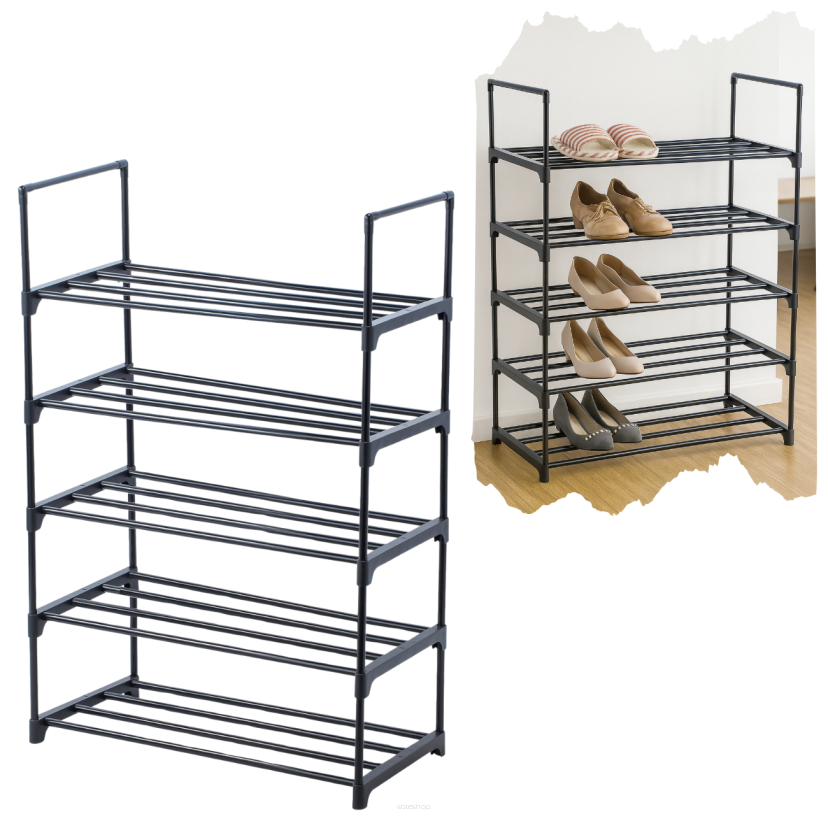 Półka na buty stojak regał organizer 5 półek loft do przedpokoju