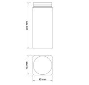 Zestaw 12 kwadratowych słoiczków 120 ml na przyprawy do kuchni - 2
