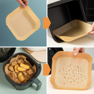 WKŁAD AIR FRYER PAPIER DO FRYTKOWNICY BEZTŁUSZCZOWEJ 20 CM, 100 SZTUK - 4