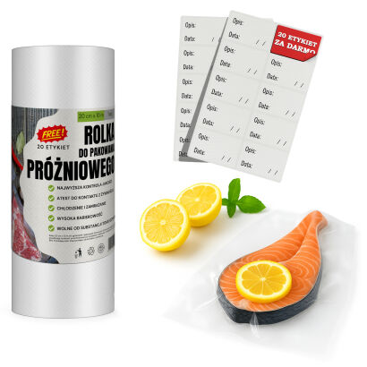 20x1000 cm folia moletowana w rękawie