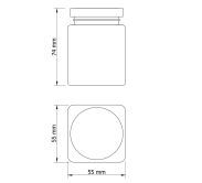 Zestaw 24 kwadratowych słoiczków 120 ml na przyprawy do kuchni - 2