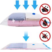 WORKI PRÓŻNIOWE WISZĄCE 140 x 70 CM ZESTAW 5 SZTUK + POMPKA GRATIS, NA UBRANIA, KURTKI, BLUZY, GARNITURY, DO SZAFY, GARAŻU, PIWNICY, NA STRYCH MOCNE GRUBE - 4