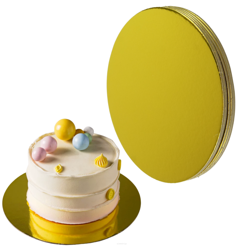 Podkłady tekturowe 5 sztuk pod torty Ø 24 cm