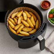 WKŁAD AIR FRYER PAPIER DO FRYTKOWNICY BEZTŁUSZCZOWEJ 16 CM, 100 SZTUK - 5