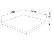 Podkład pod tort 30 x 30 cm kwadratowy - 3