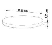 Podkład pod tort Ø 25 cm okrągły - 2