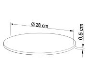 Podkłady tekturowe 5 sztuk pod torty Ø 28 cm - 2