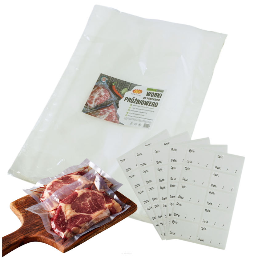 25x35 cm worki moletowane, 50 sztuk