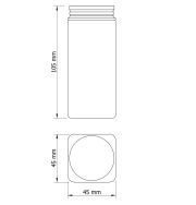 Zestaw 24 kwadratowych słoiczków 120 ml na przyprawy do kuchni + naklejki - 2