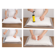 WORKI PRÓŻNIOWE WISZĄCE 100 x 70 CM ZESTAW 5 SZTUK + POMPKA GRATIS, NA UBRANIA, KURTKI, BLUZY, GARNITURY, DO SZAFY, GARAŻU, PIWNICY, NA STRYCH MOCNE GRUBE - 5