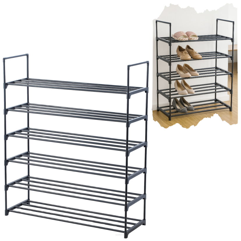 Półka na buty stojak regał organizer 6 półek loft do przedpokoju