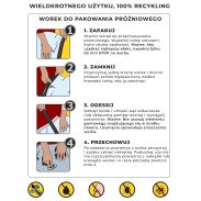 Worki próżniowe na ubrania duży zestaw 15 szt. zestaw z pompką ręczną (5x 60x50 cm, 5x 80x60 cm, 5x 100x70 cm) - 5