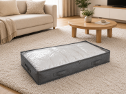 POJEMNIK SKŁADANY POD ŁÓŻKO 100 X 50 X 15 CM, NA POŚCIEL, PODUSZKI, KOCE, ORGANIZER 75L - 2