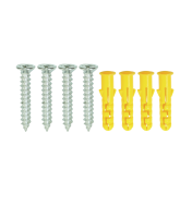 Wieszak 828 mm z 29 uchwytami, haczykami, kolor biały przykręcany - 3