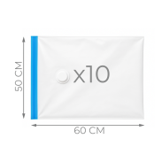 WORKI PRÓŻNIOWE 60 x 50 CM ZESTAW 10 SZTUK, NA UBRANIA, ZABAWKI DO SZAFY, GARAŻU, PIWNICY, NA STRYCH MOCNE GRUBE - 2