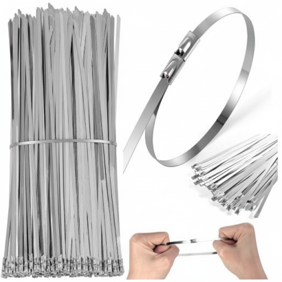 Opaski zaciskowe metalowe 4,6 x 200 mm