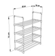 Półka na buty stojak regał organizer 4 półki loft do przedpokoju - 2