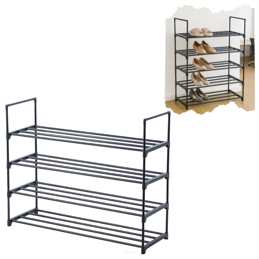 Półka na buty stojak regał organizer 4 półki loft do przedpokoju