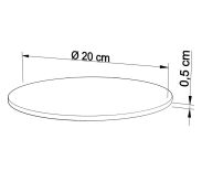 Podkłady tekturowe 5 sztuk pod torty Ø 20 cm - 2