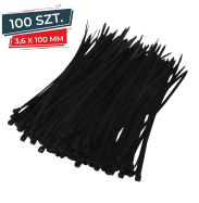Opaski zaciskowe kablowe 3,6 x 100 mm - 3