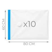 WORKI PRÓŻNIOWE 80 x 60 CM ZESTAW 10 SZTUK, NA UBRANIA, ZABAWKI DO SZAFY, GARAŻU, PIWNICY, NA STRYCH MOCNE GRUBE - 2