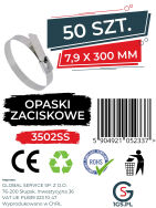 Opaski zaciskowe metalowe 7,9 x 300 mm - 3