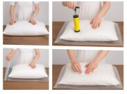 WORKI PRÓŻNIOWE 80 x 60 CM ZESTAW 5 SZTUK + POMPKA GRATIS, NA UBRANIA, KOCE, POŚCIEL DO SZAFY, GARAŻU, PIWNICY, NA STRYCH MOCNE GRUBE - 5