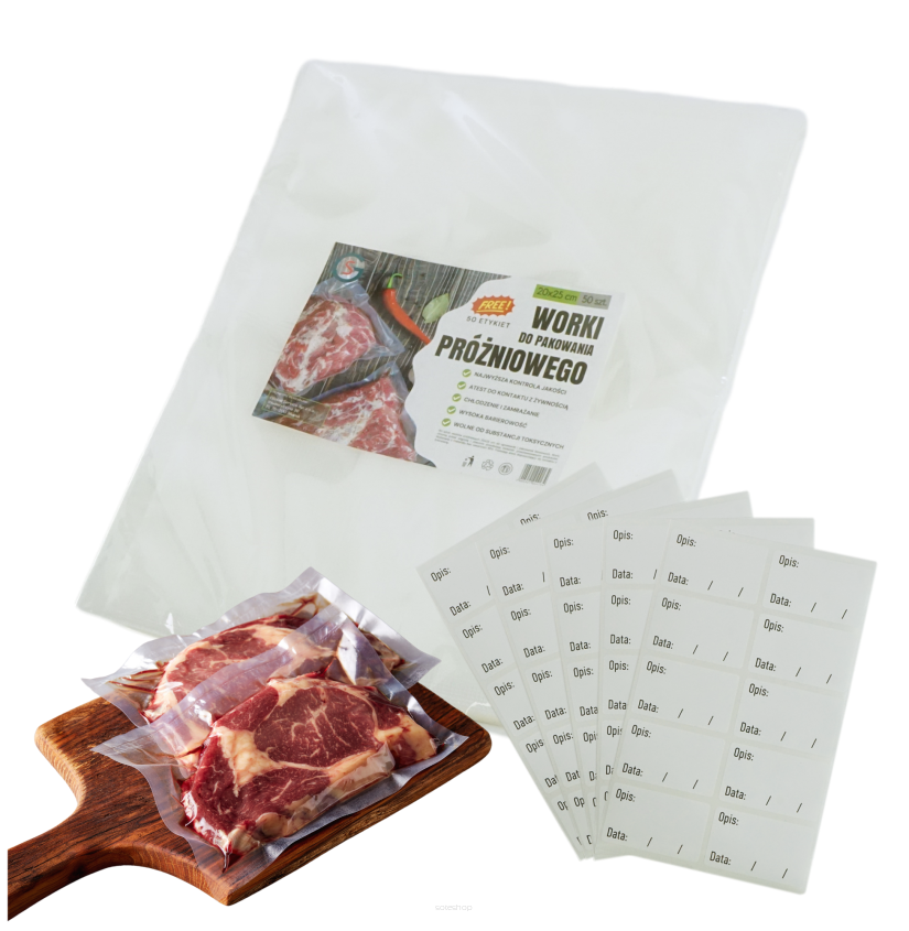 20x25 cm worki moletowane, 50 sztuk