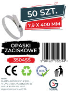 Opaski zaciskowe metalowe 7,9 x 400 mm - 3